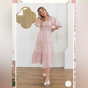 Ivy City Co Madeline Dress XXL - Pink NWT